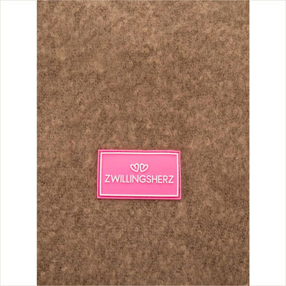 Schal Zwillingsherz ’Flauschig’ braun - Schal